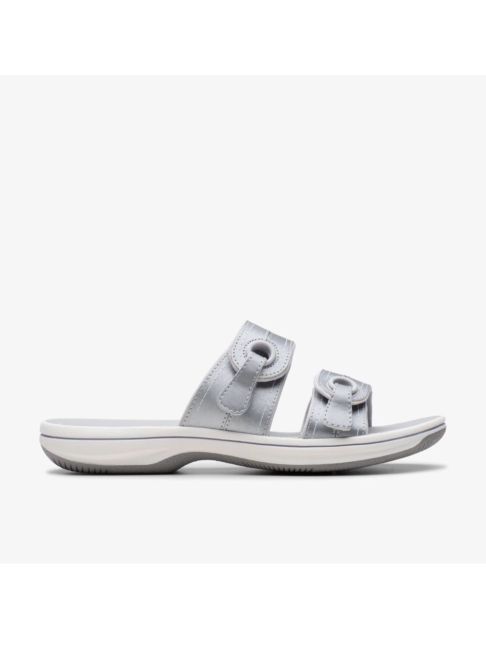 Clarks Women's Breeze Maye Silver 26182098 Size 7